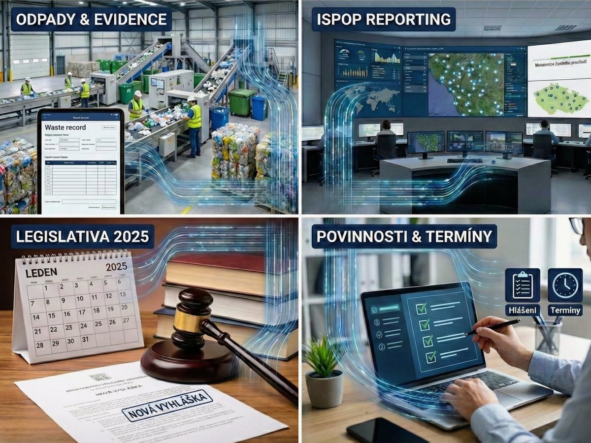Evidence odpadů a ISPOP: Legislativní změny a povinnosti 2025